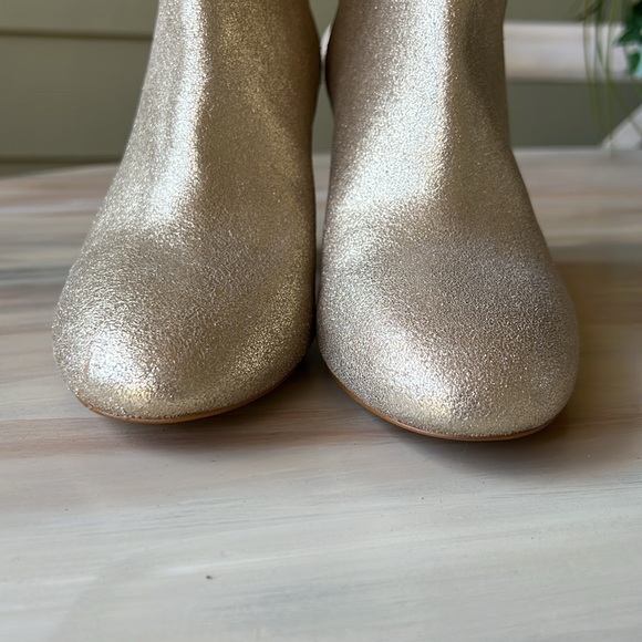 Aldo Dominicaa Gold Glitter Ankle Boots - Picture 6 of 14